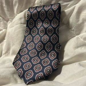 Vintage Oscar de la Renta couture silk velour paisley print tie